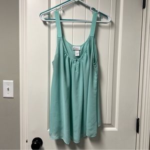 Mint green blouse tank
